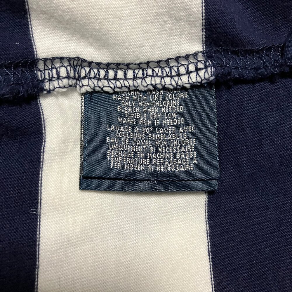 Vintage Polo Ralph Lauren Striped Rugby Boys’ Shirt, Size XL/20, Navy Blue - Picture 11 of 12